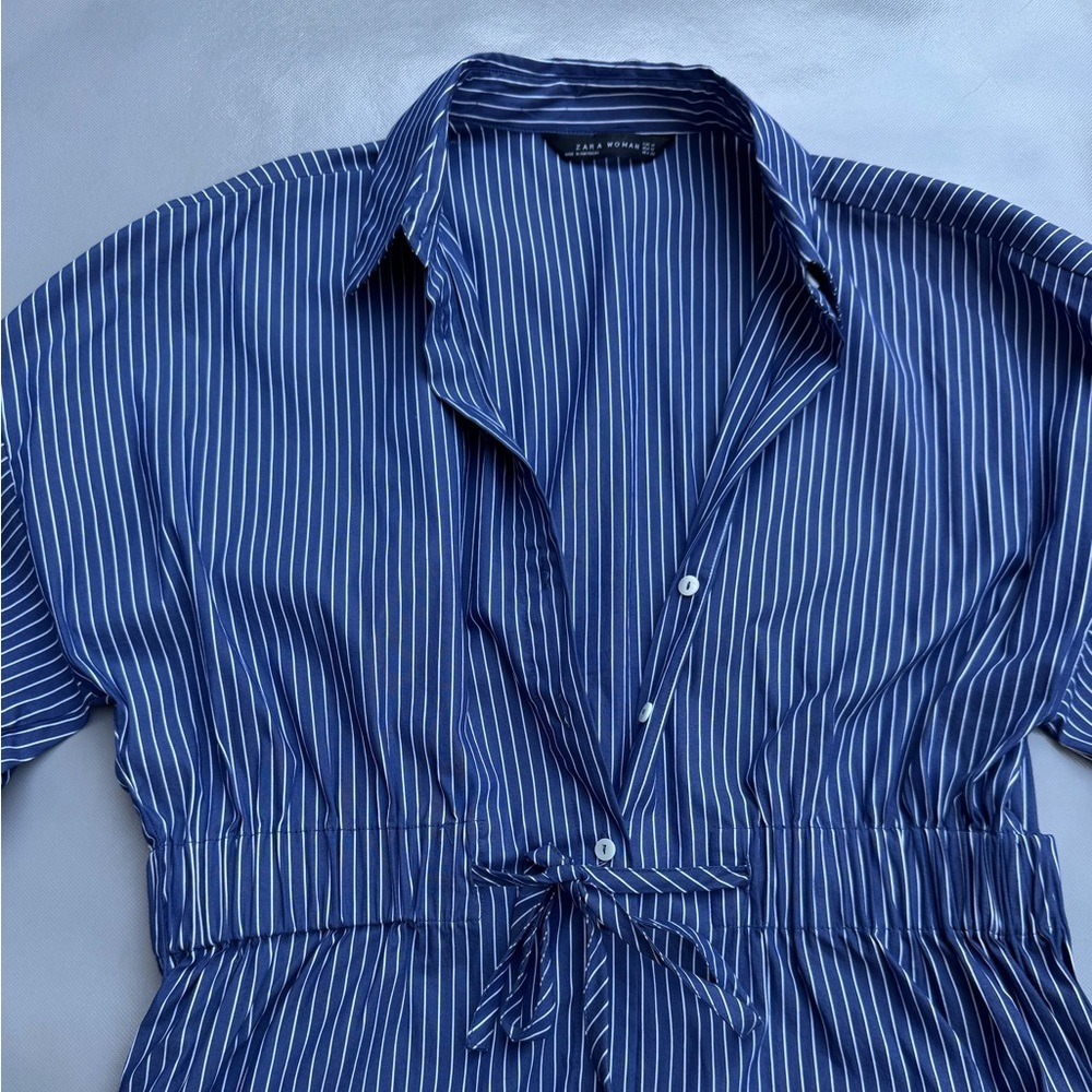 Zara Striped Shirt Dress - Picture 4 of 4